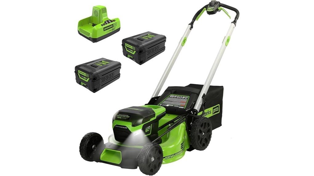 powerful self propelled lawn mower