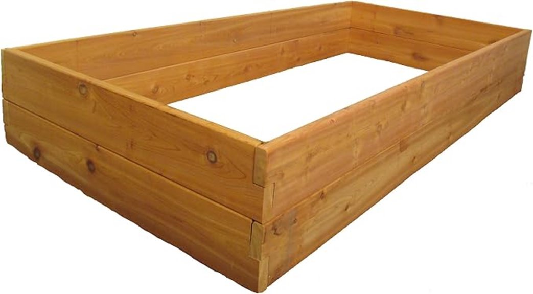 premium cedar garden bed