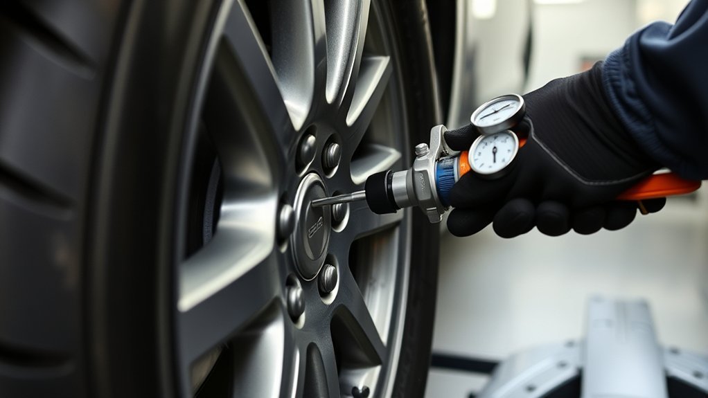 stable tire and rim setup to prevent rim damage while seating a bead