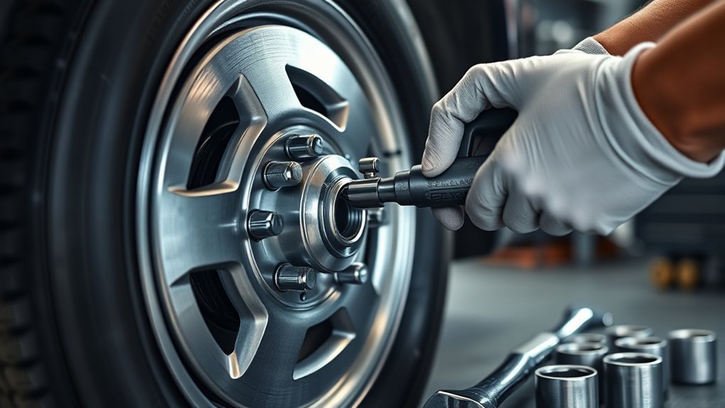 torque wrench and proper wheel lug nut tightening pattern