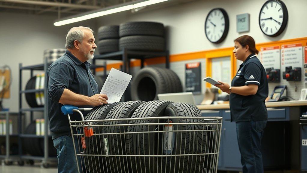 New unmounted tires eligible for a Walmart tire return