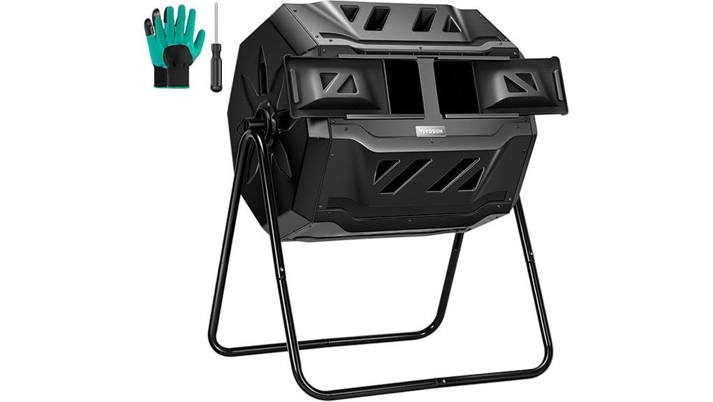 rotating outdoor compost bin