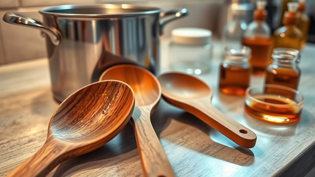 safe low toxicity wooden utensils