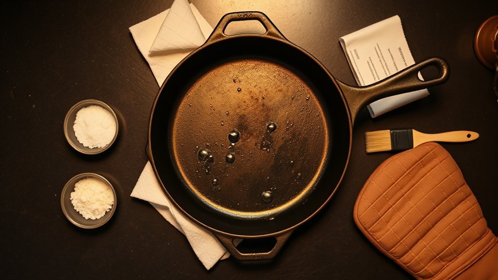 season cast iron properly