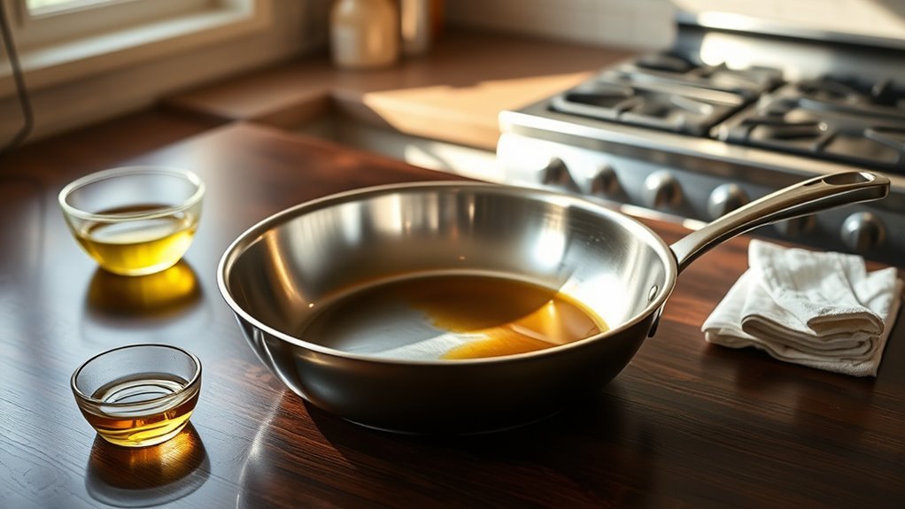 season stainless steel pans