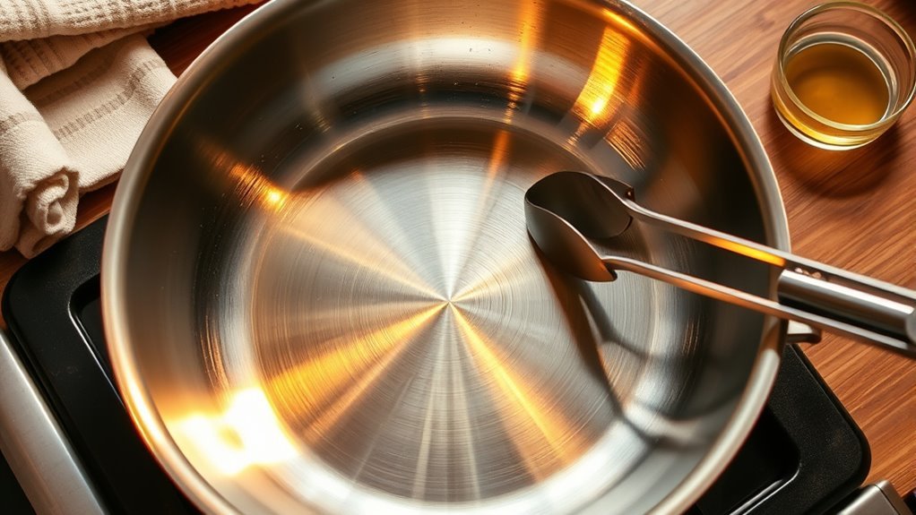 seasoning a stainless steel