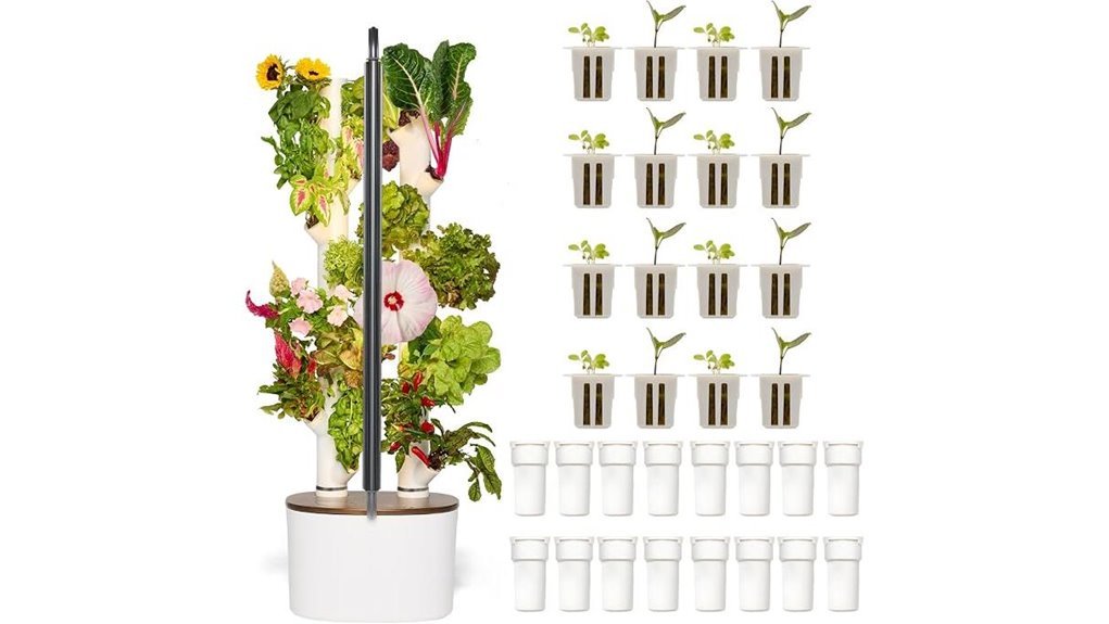 smart hydroponic plant tower