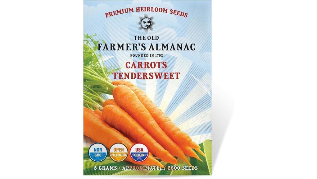 tendersweet carrot seeds available