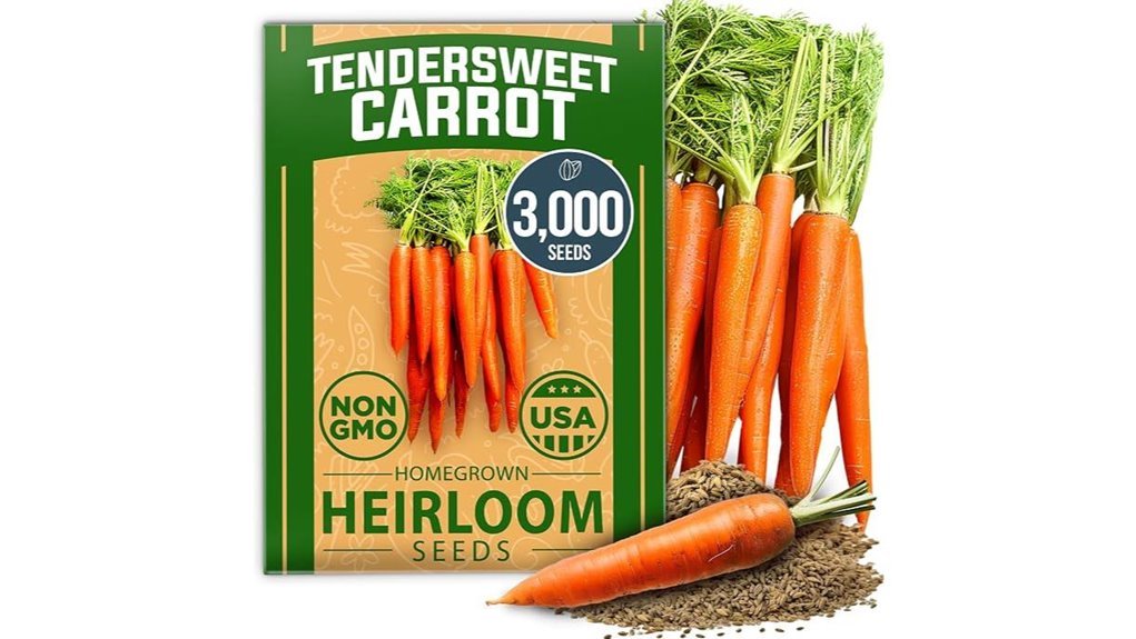 tendersweet carrot seeds package