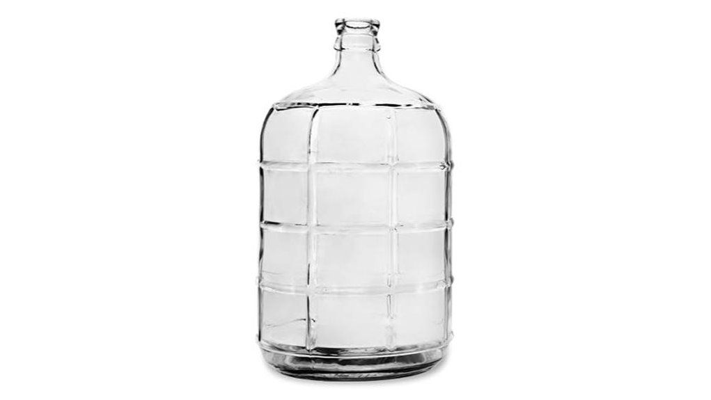 three gallon glass carboy