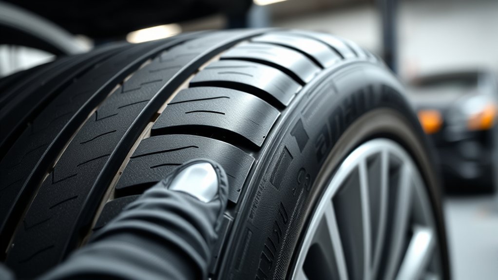 tire sidewall showing load index and speed rating