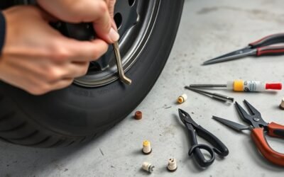 tire repair using plugs