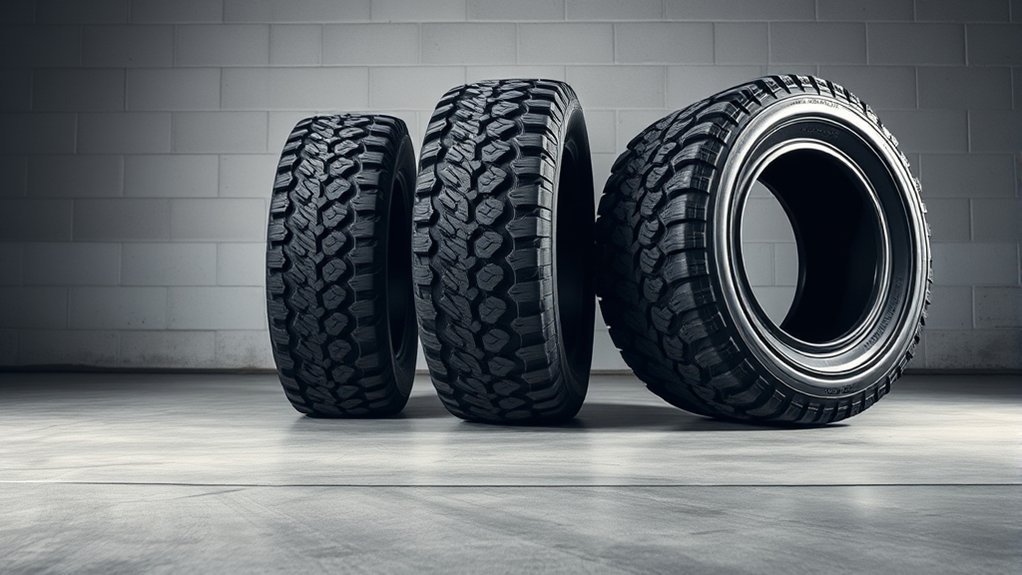 comparison of 285/70R17, 285/75R17, and 295/70R17 tire size differences