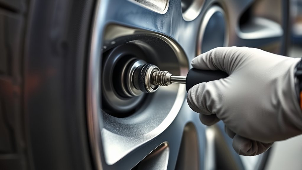 Direct TPMS sensor with sealed non-replaceable battery inside the wheel