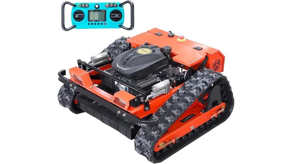 tracked remote control mower
