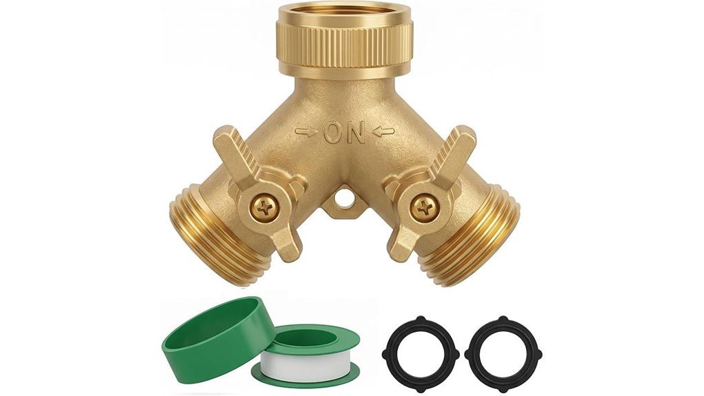two way hose splitter
