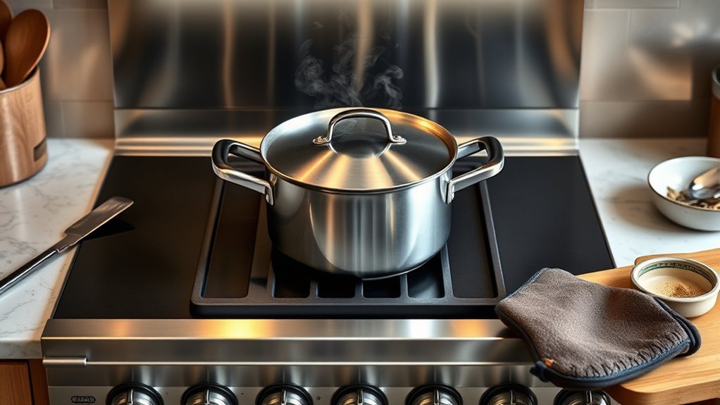 using pots on griddles