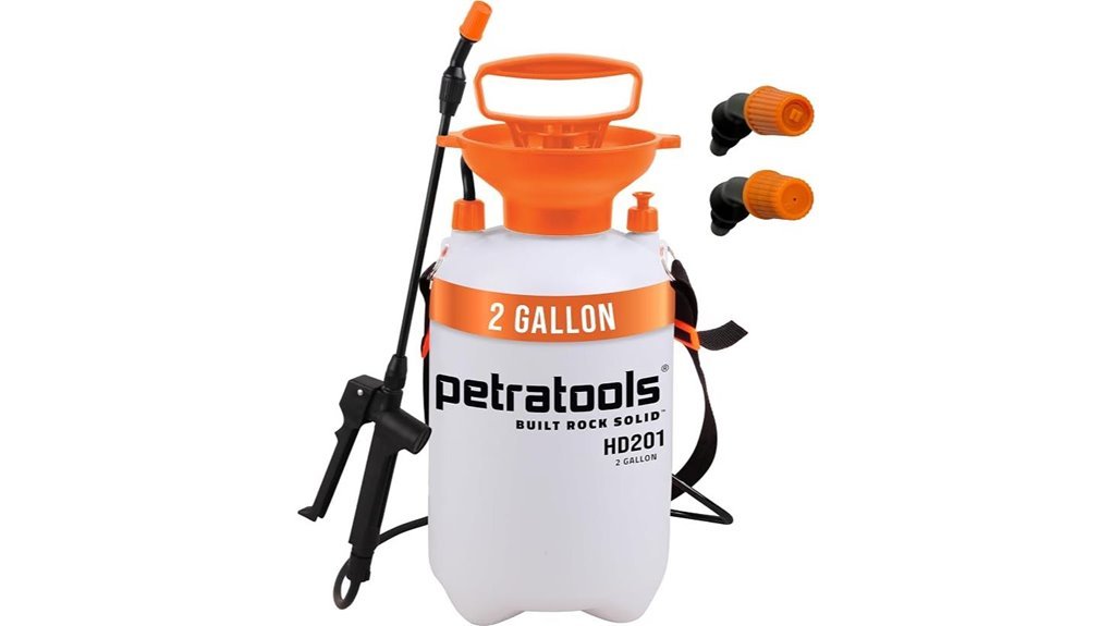 versatile 2 gallon garden sprayer