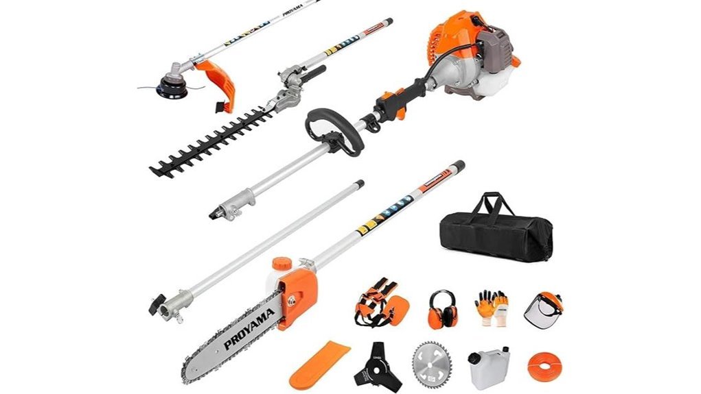 versatile gas powered yard tool