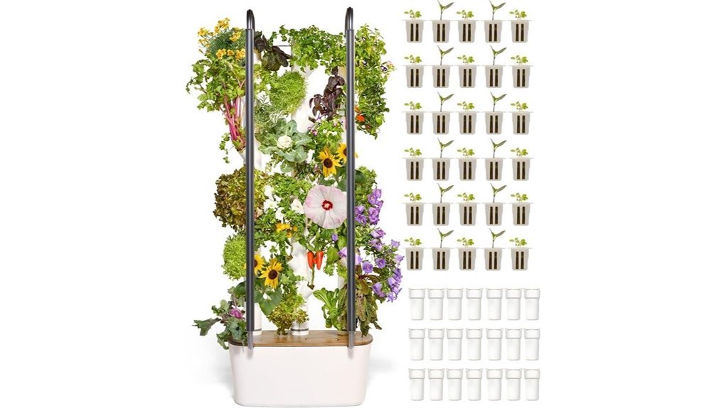 vertical hydroponics gardening kit