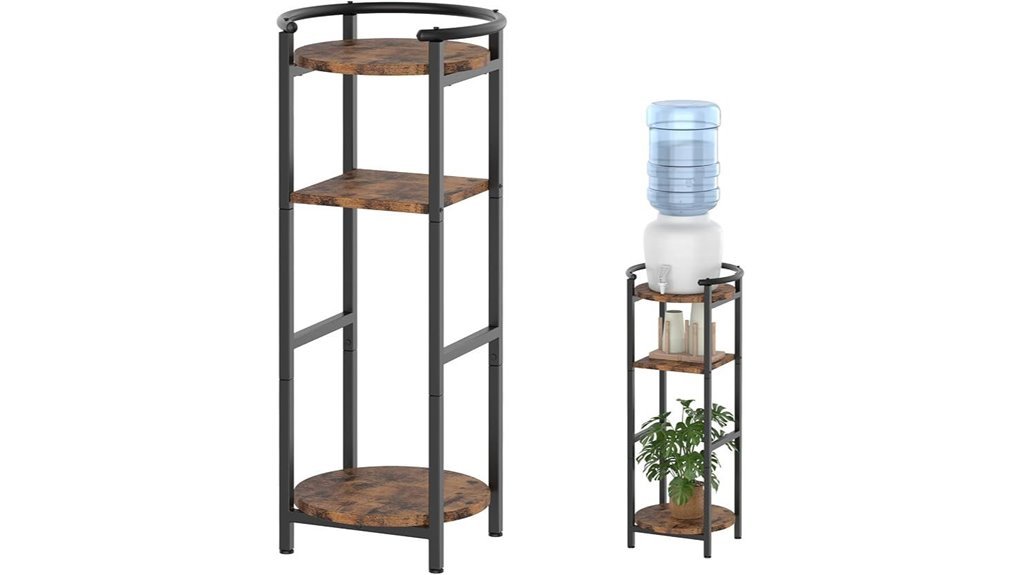 wooden floor stand dispenser
