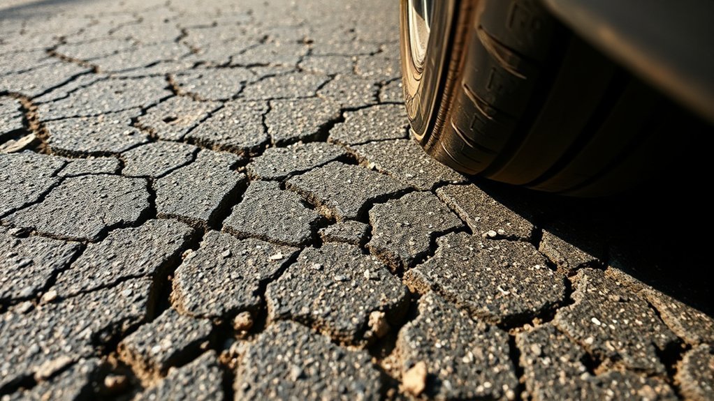 worn tire tread increasing tire separation and blowout risk
